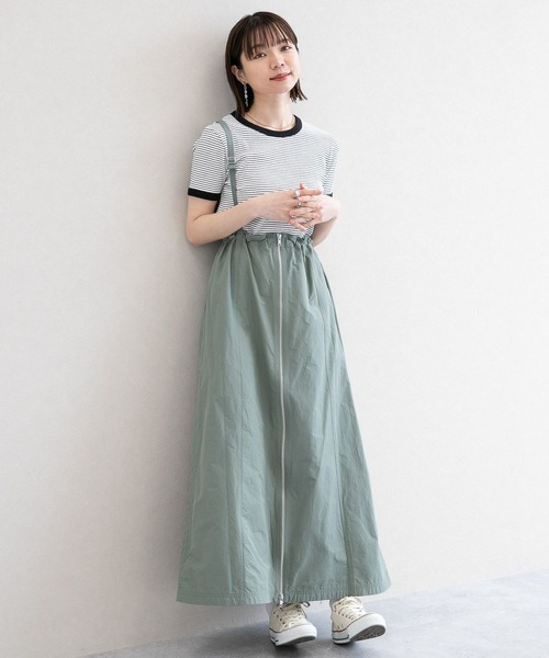 RAGEBLUE(レイジブルー)の「テレコボーダー/コンパクトTシャツ(Tシャツ/カットソー・レディース・ホワイト系/ピンク系・FREE)」の5枚目の写真