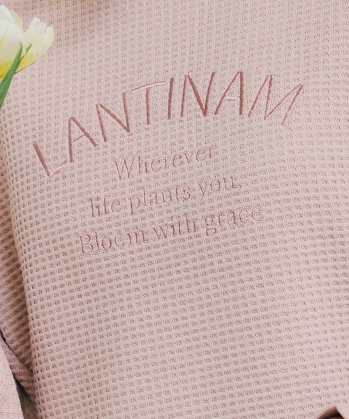 LANTINAM(ランティナム)の「【ZOZO限定】ユニセックス / ワッフルカレッジロンT(Tシャツ/カットソー・レディース・ピンク/ブラック/アイボリー・FREE)」の14枚目の写真