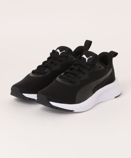PUMA(プーマ)の「PUMA プーマ FLYER LITE MU JR【軽量】キッズスニーカー ひも靴 ランニングシューズ(フライヤーライトMUジュニア) 310341(スニーカー・キッズ・ネイビー/イエロー/ブラック系その他2/ブラック/ブラック系その他/ブラック×ブラック・22.0cm/25.0cm/24.5cm/24.0cm/23.5cm/23.0cm/22.5cm)」の3枚目の写真