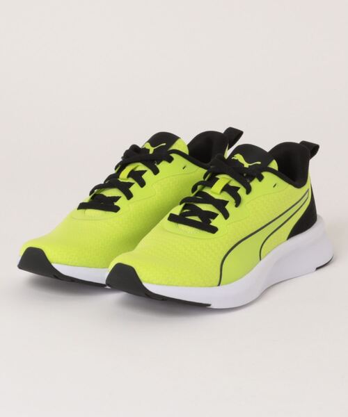PUMA(プーマ)の「PUMA プーマ FLYER LITE MU JR【軽量】キッズスニーカー ひも靴 ランニングシューズ(フライヤーライトMUジュニア) 310341(スニーカー・キッズ・ネイビー/イエロー/ブラック系その他2/ブラック/ブラック系その他/ブラック×ブラック・22.0cm/25.0cm/24.5cm/24.0cm/23.5cm/23.0cm/22.5cm)」の6枚目の写真