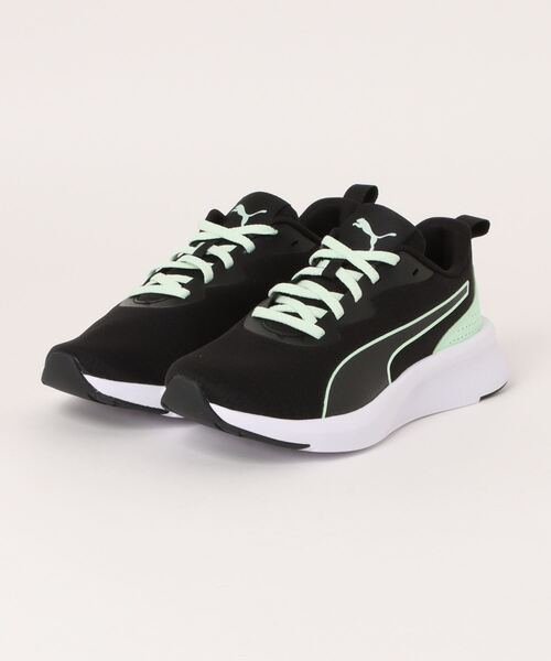 PUMA(プーマ)の「PUMA プーマ FLYER LITE MU JR【軽量】キッズスニーカー ひも靴 ランニングシューズ(フライヤーライトMUジュニア) 310341(スニーカー・キッズ・ネイビー/イエロー/ブラック系その他2/ブラック/ブラック系その他/ブラック×ブラック・22.0cm/25.0cm/24.5cm/24.0cm/23.5cm/23.0cm/22.5cm)」の5枚目の写真