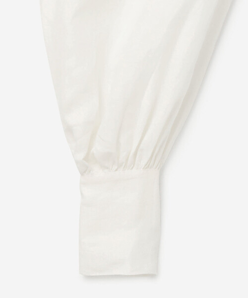 Bshop（ビショップ）の「DOU BOCHI Eric Bergere | リネン コード付ギャザーシャツ WOMEN（シャツ/ブラウス・レディース・ベージュ/ホワイト・M）」の17枚目の写真