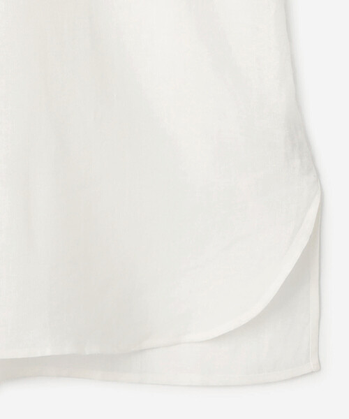 Bshop（ビショップ）の「DOU BOCHI Eric Bergere | リネン コード付ギャザーシャツ WOMEN（シャツ/ブラウス・レディース・ベージュ/ホワイト・M）」の18枚目の写真