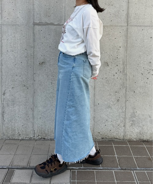 kutir（クティール）の「アソートプリントロンＴ（Tシャツ/カットソー・レディース・その他/チャコールグレー/ホワイト/ホワイト系その他/オートミール/ダークグレー・FREE）」の14枚目の写真