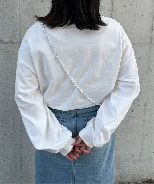 kutir（クティール）の「アソートプリントロンＴ（Tシャツ/カットソー・レディース・その他/チャコールグレー/ホワイト/ホワイト系その他/オートミール/ダークグレー・FREE）」の12枚目の写真