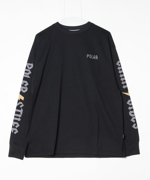POLER/ポーラー ロンTee ストレッチ 速乾 スリーブプリント 241MCV0112/241MCV0113（Tシャツ/カットソー）｜POLeR（ポーラー）