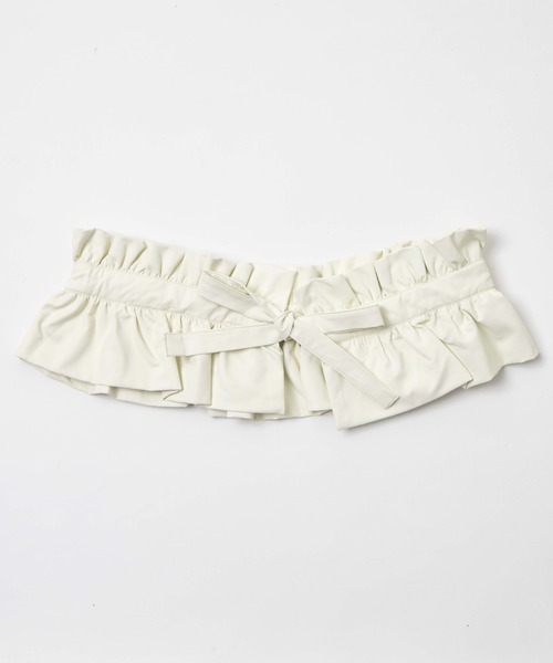 WEGO（ウィゴー）の「WEGO/シングルマルチWAY付けフリル（付け襟・レディース・ブラック/オフホワイト/シルバー・FREE）」の6枚目の写真