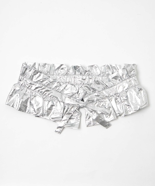 WEGO（ウィゴー）の「WEGO/シングルマルチWAY付けフリル（付け襟・レディース・ブラック/オフホワイト/シルバー・FREE）」の12枚目の写真