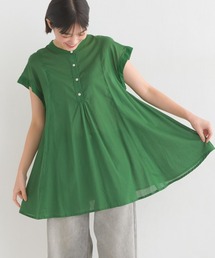 OMNES | コットンボイルフレンチスリーブフレアシャツ(シャツ/ブラウス)