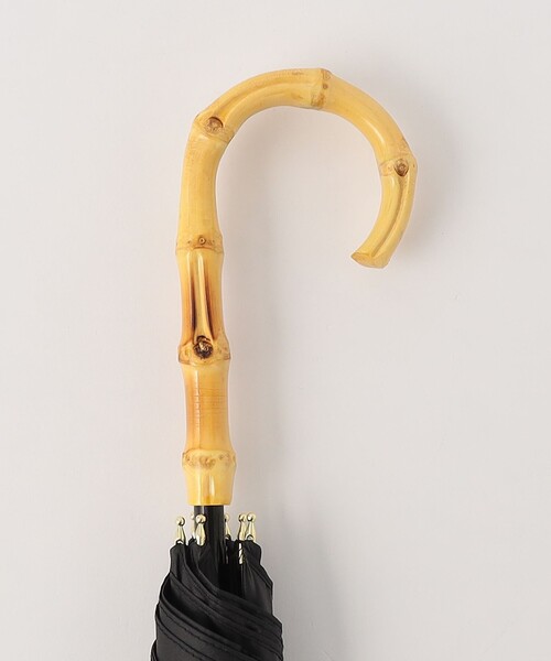 green label relaxing（グリーンレーベルリラクシング）の「バンブーハンドル 2  日傘 -晴雨兼用-（長傘・レディース・グレー/ベージュ・FREE）」の5枚目の写真