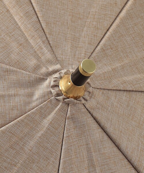 green label relaxing（グリーンレーベルリラクシング）の「バンブーハンドル 2  日傘 -晴雨兼用-（長傘・レディース・グレー/ベージュ・FREE）」の8枚目の写真