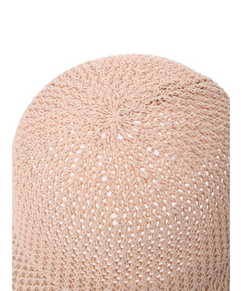 earth music&ecology(アースミュージックアンドエコロジー)の「クロシェハット(ハット・レディース・ホワイト/ピンク/ブラック・FREE)」の12枚目の写真