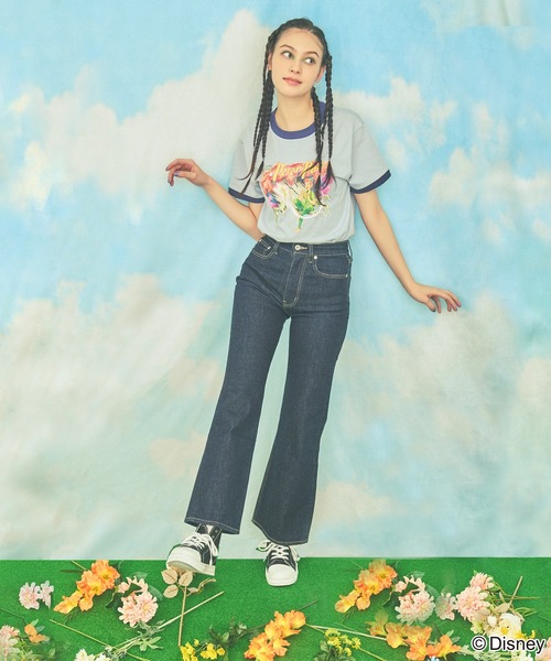 4GEEKS BY SPIRALGIRL（フォーギークスバイスパイラルガール）の「【Disney/ディズニー/ピーター・パン】ヴィンテージ風アートリンガーTシャツ（Tシャツ/カットソー・レディース・ブルー・FREE）」の2枚目の写真