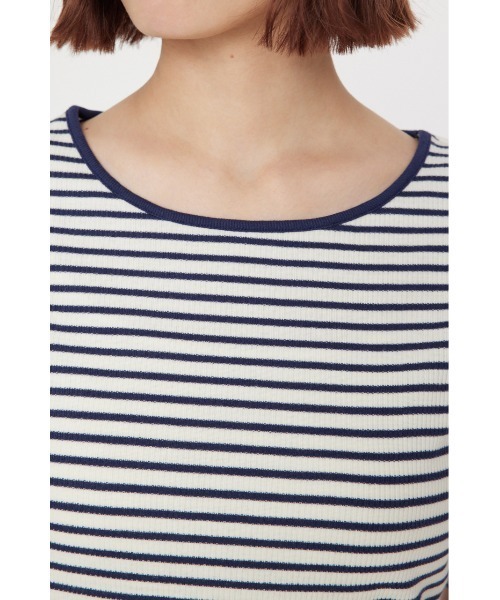 RODEO CROWNS WIDE BOWL（ロデオクラウンズワイドボウル）の「ショルダースリットトップス（Tシャツ/カットソー・レディース・ブルー系その他3/ブラック/オフホワイト・FREE）」の21枚目の写真