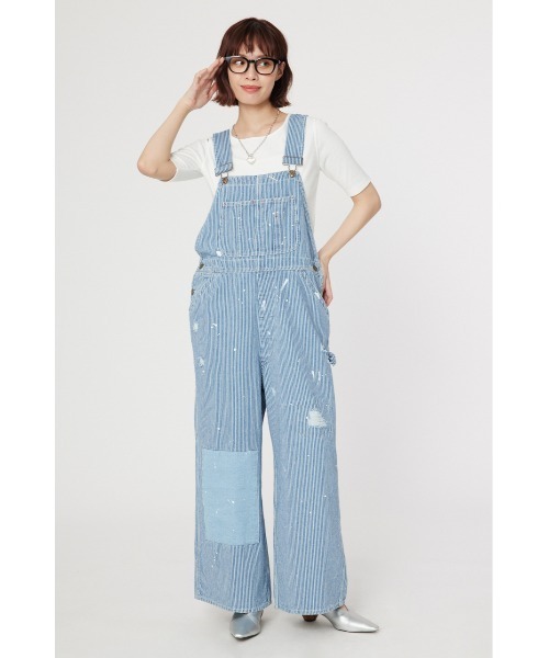 RODEO CROWNS WIDE BOWL（ロデオクラウンズワイドボウル）の「ショルダースリットトップス（Tシャツ/カットソー・レディース・ブルー系その他3/ブラック/オフホワイト・FREE）」の12枚目の写真