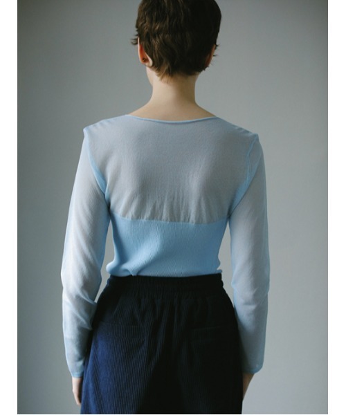 AMAIL（アマイル）の「Half suke cloth（その他トップス・レディース・ブラック/ブルー/イエロー・FREE）」の5枚目の写真