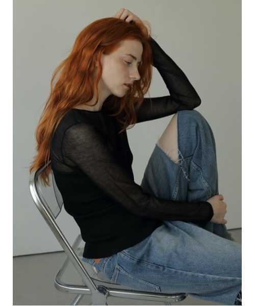 AMAIL（アマイル）の「Half suke cloth（その他トップス・レディース・ブラック/ブルー/イエロー・FREE）」の19枚目の写真