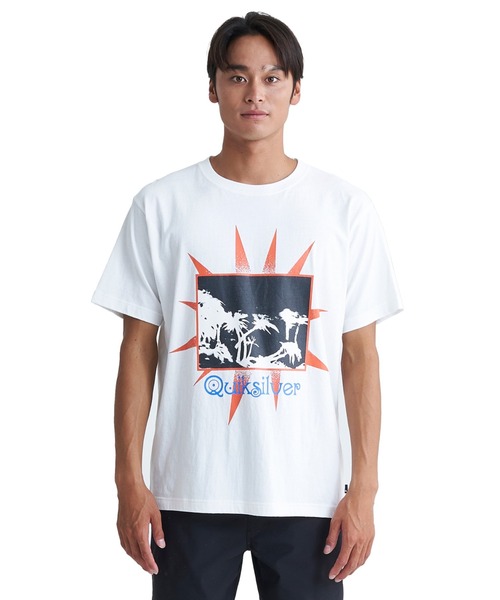 Quiksilver(クイックシルバー)の「GREY DAYS ST/クイックシルバー半袖Tシャツ(Tシャツ/カットソー・メンズ・イエロー/ホワイト/グリーン/ブラック・X-LARGE/MEDIUM/LARGE)」の1枚目の写真