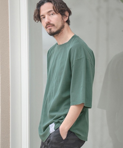 mt9012- Pigment Short Sleeve Cut sew Tシャツ（Tシャツ/カットソー）｜CAMBIO（カンビオ）