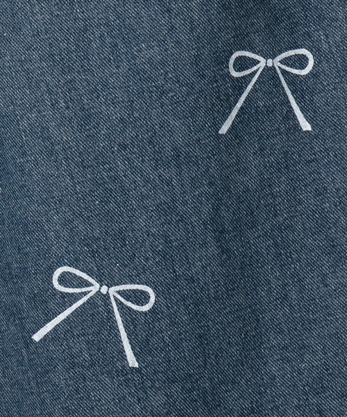 me+em select(ミームセレクト)の「※※【 2color 】リボンプリントハイウエストストレートデニム / ribbon print high waist straight denim(デニムパンツ・レディース・ブラック/ブルー・SMALL/MEDIUM/LARGE)」の20枚目の写真