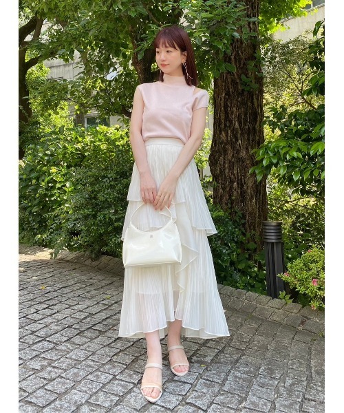 SNIDEL（スナイデル）の「アシメオフショルニット（ニット