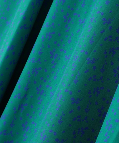 N.（N. Natural Beauty Basic）（エヌエヌナチュラルビューティーベーシック）の「◆スクエアネックプリントワンピース《S Size Line》（ワンピース・レディース・グリーン系その他/ブラック系その他/オフホワイト・SMALL/MEDIUM）」の5枚目の写真