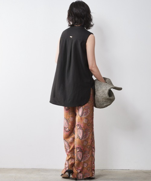 CHIC STYLE(シックスタイル)の「<大きいサイズ>エスニックプリントリラックスパンツ シックスタイル(その他パンツ・レディース・グリーン系/モカ・L/5L/4L/3L/LL)」の15枚目の写真