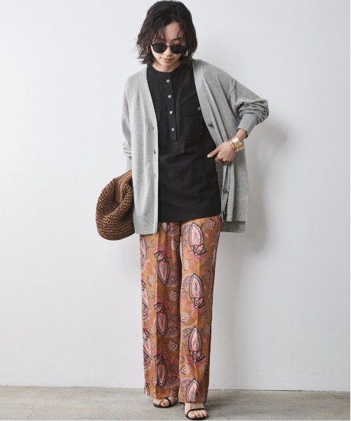 CHIC STYLE(シックスタイル)の「<大きいサイズ>エスニックプリントリラックスパンツ シックスタイル(その他パンツ・レディース・グリーン系/モカ・L/5L/4L/3L/LL)」の22枚目の写真