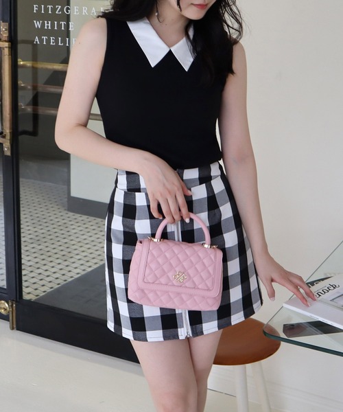 ROYAL PARTY（ロイヤルパーティー）の「衿付2wayカットリブトップス（T