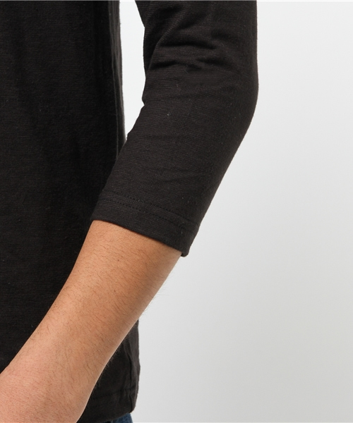 SEVENDAYS=SUNDAY(セブンデイズサンデイ)の「スラブ天竺 7分袖カーディガン(カーディガン/ボレロ・メンズ・オフホワイト/チャコールグレー/カーキ/ネイビー・SMALL/MEDIUM/LARGE)」の9枚目の写真