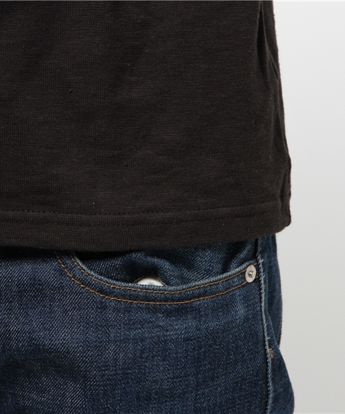 SEVENDAYS=SUNDAY(セブンデイズサンデイ)の「スラブ天竺 7分袖カーディガン(カーディガン/ボレロ・メンズ・オフホワイト/チャコールグレー/カーキ/ネイビー・SMALL/MEDIUM/LARGE)」の10枚目の写真