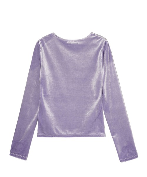 MILKFED.（ミルクフェド）の「VELOUR L/S TOP（Tシャツ/カットソー・レディース・グレー/チャコール/ライトパープル・ONE SIZE）」の9枚目の写真