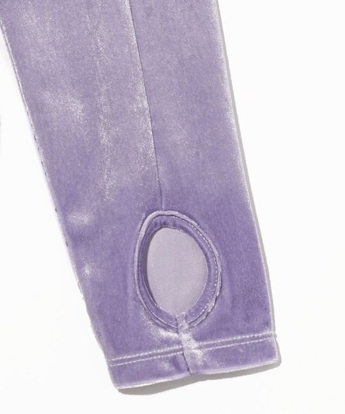 MILKFED.（ミルクフェド）の「VELOUR L/S TOP（Tシャツ/カットソー・レディース・グレー/チャコール/ライトパープル・ONE SIZE）」の4枚目の写真