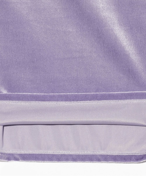 MILKFED.（ミルクフェド）の「VELOUR L/S TOP（Tシャツ/カットソー・レディース・グレー/チャコール/ライトパープル・ONE SIZE）」の6枚目の写真