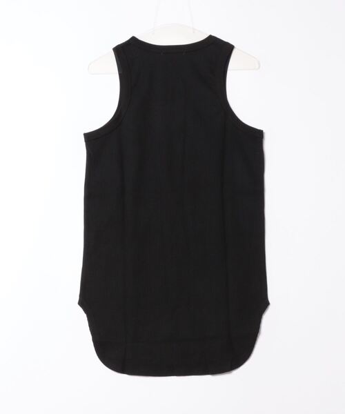 Revo.（レボ）の「ワッフル 裾ラウンド タンクトップ レイヤード ロング丈（タンクトップ・メンズ・ホワイト/ブラック/グレー・M/L）」の4枚目の写真