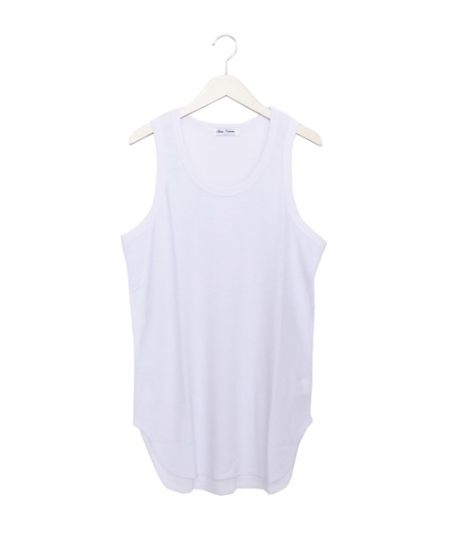 Revo.（レボ）の「ワッフル 裾ラウンド タンクトップ レイヤード ロング丈（タンクトップ・メンズ・ホワイト/ブラック/グレー・M/L）」の15枚目の写真