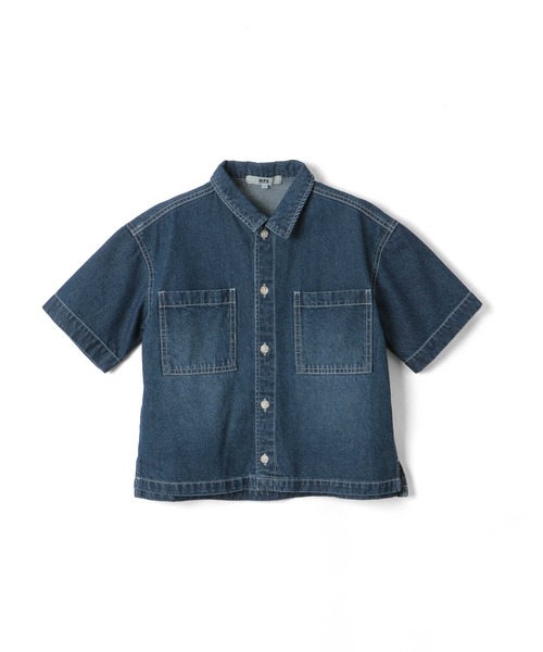 MPS(エムピーエス)の「MPS(エムピーエス)【冷感】ワイドシャツレイヤード(シャツ/ブラウス・キッズ・ブラック/ダークインディゴブルー・120/130/140/150/160)」の16枚目の写真