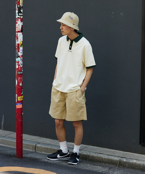 POLeR（ポーラー）の「POLeR / ポーラー 別注 TWO-TONE ポロシャツ（ポロシャツ・メンズ・アイボリー/ブラックミックス・LARGE/MEDIUM）」の5枚目の写真