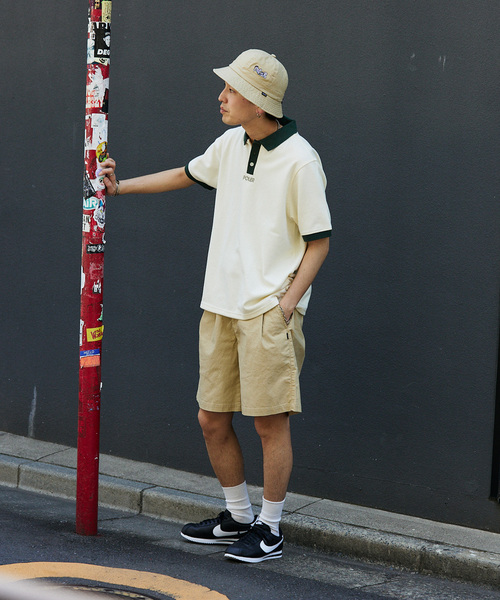 POLeR（ポーラー）の「POLeR / ポーラー 別注 TWO-TONE ポロシャツ（ポロシャツ・メンズ・アイボリー/ブラックミックス・LARGE/MEDIUM）」の6枚目の写真