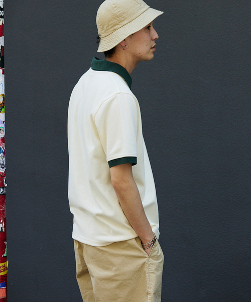 POLeR（ポーラー）の「POLeR / ポーラー 別注 TWO-TONE ポロシャツ（ポロシャツ・メンズ・アイボリー/ブラックミックス・LARGE/MEDIUM）」の12枚目の写真