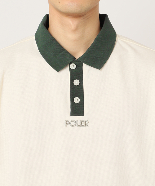 POLeR（ポーラー）の「POLeR / ポーラー 別注 TWO-TONE ポロシャツ（ポロシャツ・メンズ・アイボリー/ブラックミックス・LARGE/MEDIUM）」の18枚目の写真