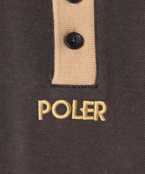 POLeR（ポーラー）の「POLeR / ポーラー 別注 TWO-TONE ポロシャツ（ポロシャツ・メンズ・アイボリー/ブラックミックス・LARGE/MEDIUM）」の21枚目の写真