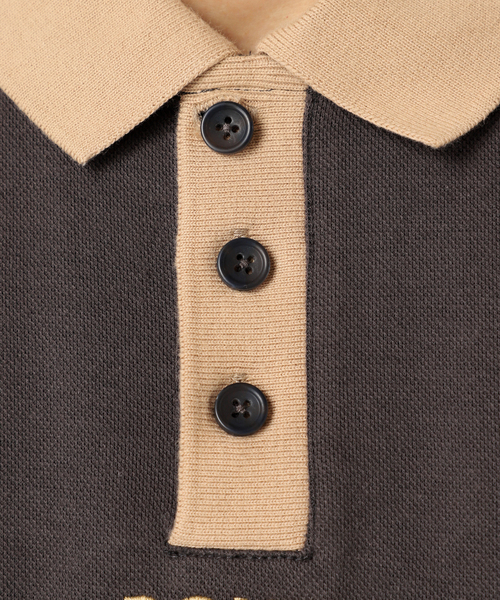 POLeR（ポーラー）の「POLeR / ポーラー 別注 TWO-TONE ポロシャツ（ポロシャツ・メンズ・アイボリー/ブラックミックス・LARGE/MEDIUM）」の22枚目の写真