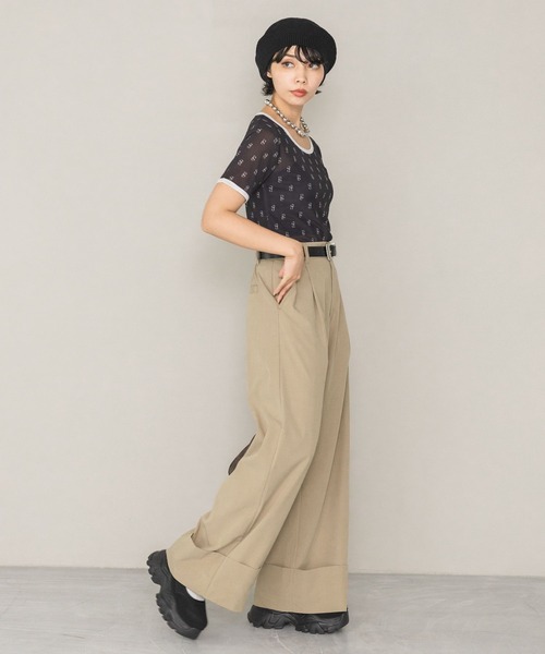 セール】ピケロールアップワイドパンツ（その他パンツ