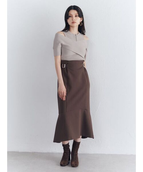 MURUA（ムルーア）の「サイドベルトマーメイドスカート（スカート・レディース・ブラック/ブルー/ブラウン・2/1）」の11枚目の写真