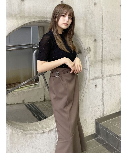 MURUA（ムルーア）の「サイドベルトマーメイドスカート（スカート・レディース・ブラック/ブルー/ブラウン・2/1）」の16枚目の写真