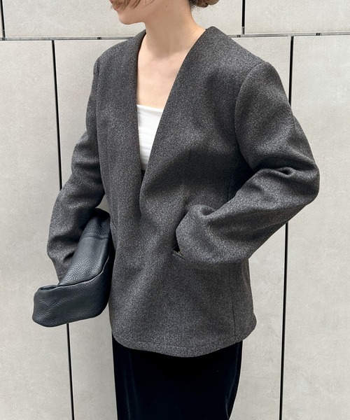 その他 MOKA ノーカラーダブルボタンオールインワン – SELECT MOCA
