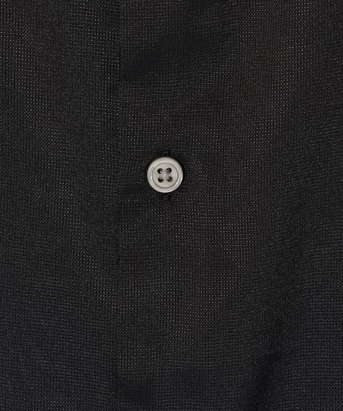 ABAHOUSE GRAY（アバハウスグレイ）の「【Air Hole Stretch】エアリー ストレッチ バンドカラー 半袖 シャツ（シャツ/ブラウス・メンズ・ブラック/グレイッシュベージュ/ホワイト/ネイビー・48/46/50）」の9枚目の写真