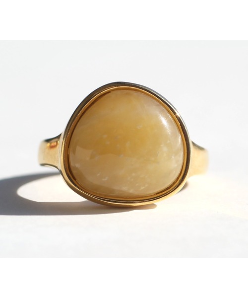 abaskdesign（アバスクデザイン）の「金属アレルギー対応 天然石 パワーストーンキャンディーリング（リング・レディース・グリーン/ブラウン/ピンク/イエロー/オレンジ/パープル/ライトブルー/ブラック・14号/9号/11号/16号）」の22枚目の写真