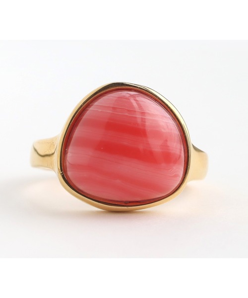 abaskdesign（アバスクデザイン）の「金属アレルギー対応 天然石 パワーストーンキャンディーリング（リング・レディース・グリーン/ブラウン/ピンク/イエロー/オレンジ/パープル/ライトブルー/ブラック・14号/9号/11号/16号）」の20枚目の写真